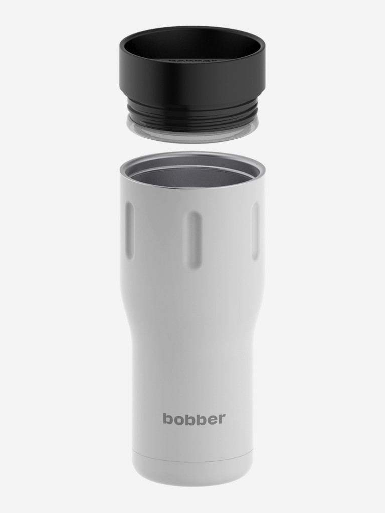 Термокружка вакуумная BOBBER Tumbler 470 мл, крышка 360, тепло до 8 часов, белый