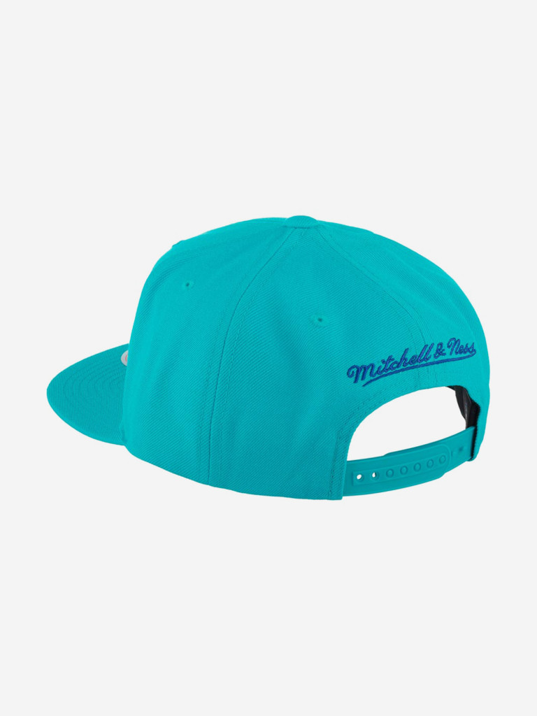 Бейсболка с прямым козырьком MITCHELL NESS 6HSSMM18842-CHOTEAL Charlotte Hornets NBA