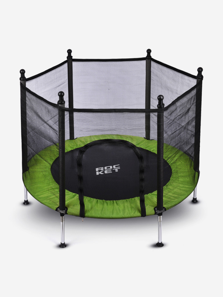 Батут ROCKET, d=140, внешняя сетка высотой 88 см., общая высота 122 см. зеленый