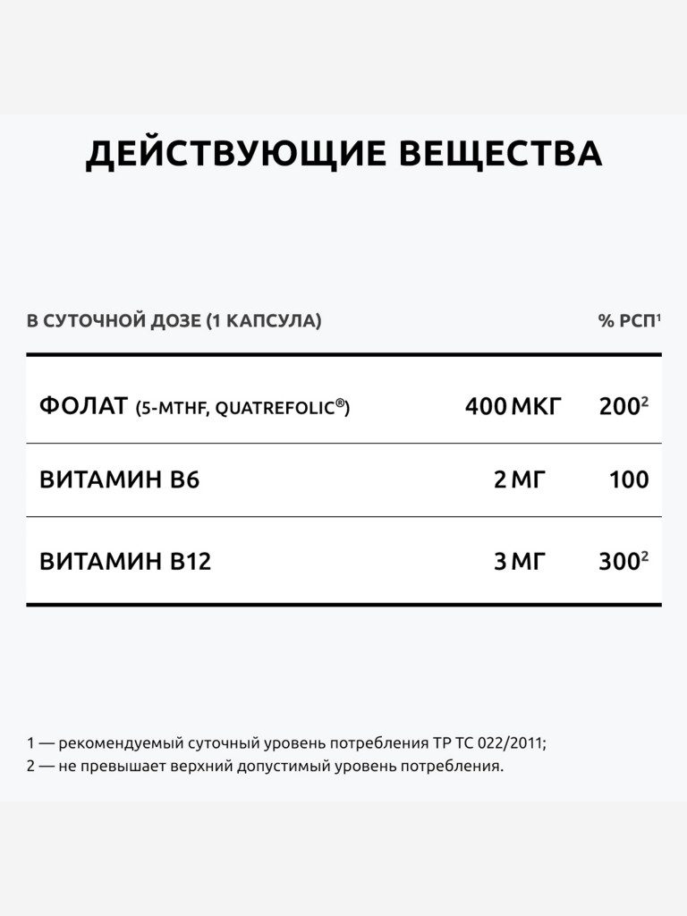 Метилфолат UltraBalance фолиевая кислота, витамин для мужчин и женщин, беременных и кормящих, 90 капсул