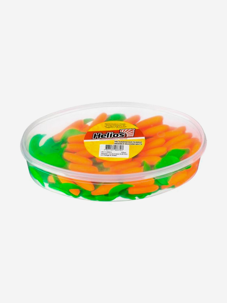Мягкая приманка Helios Credo, 3,35'' / 8,5 см, Orange & Green, 100 шт (HS-11-025-N)