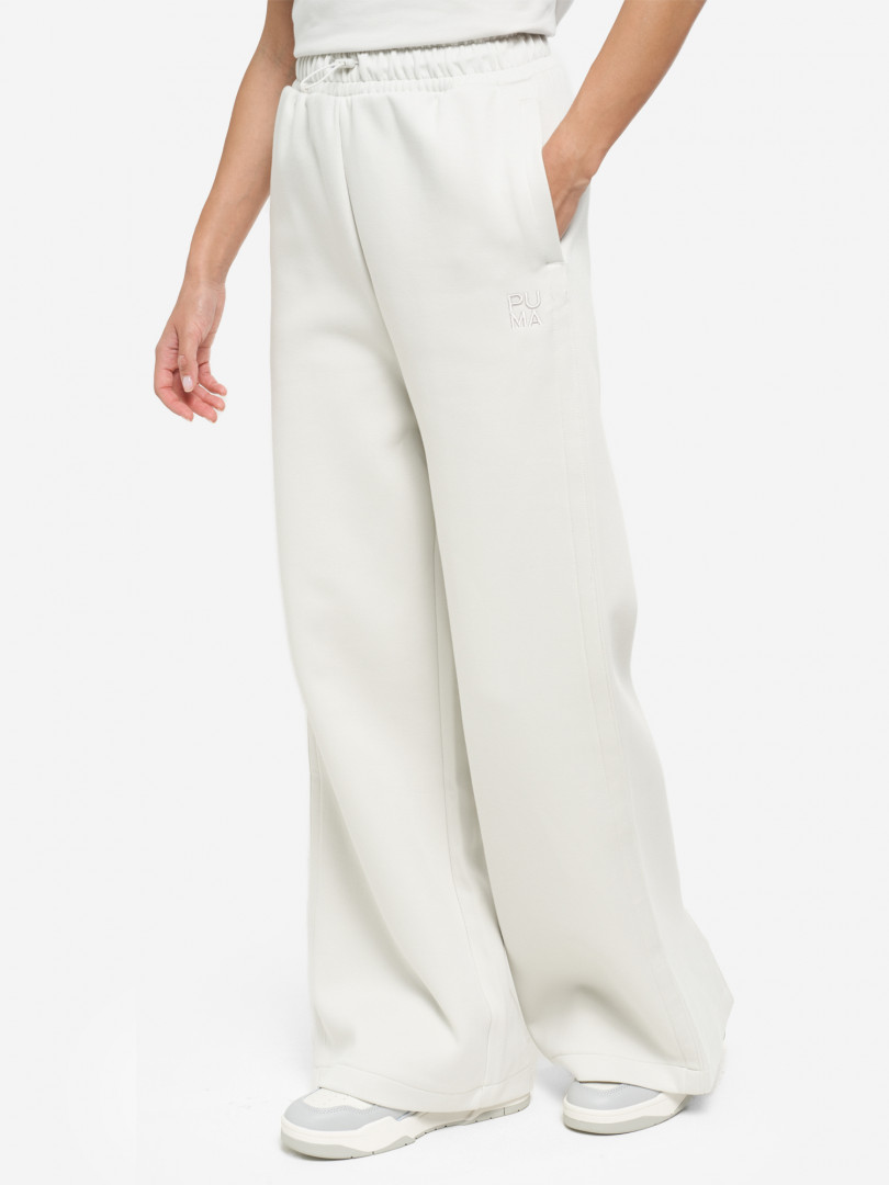 фото Брюки женские puma infuse wide, серый