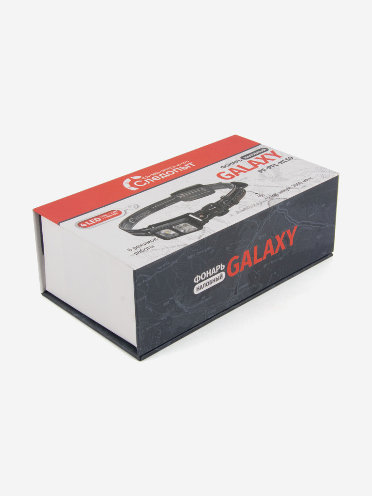 Фонарь налобный Сибирский Следопыт - Galaxy, 4 Led, аккумулятор 220В.