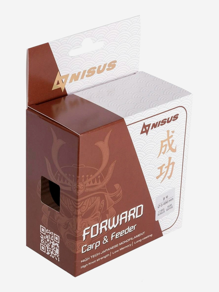 Леска для рыбалки Nisus FORWARD Carp&Feeder Nylon 0,496мм, 150м, 17,6кг, темно-коричневый