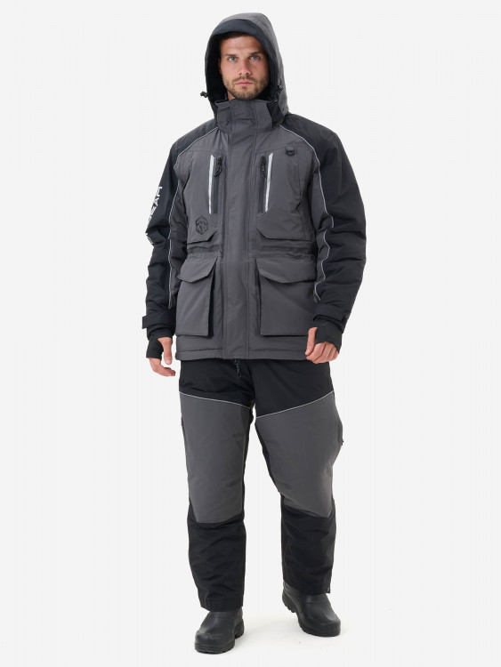 Костюм Triton Gear "Солид про" -45 Таслан, Серо-Черный