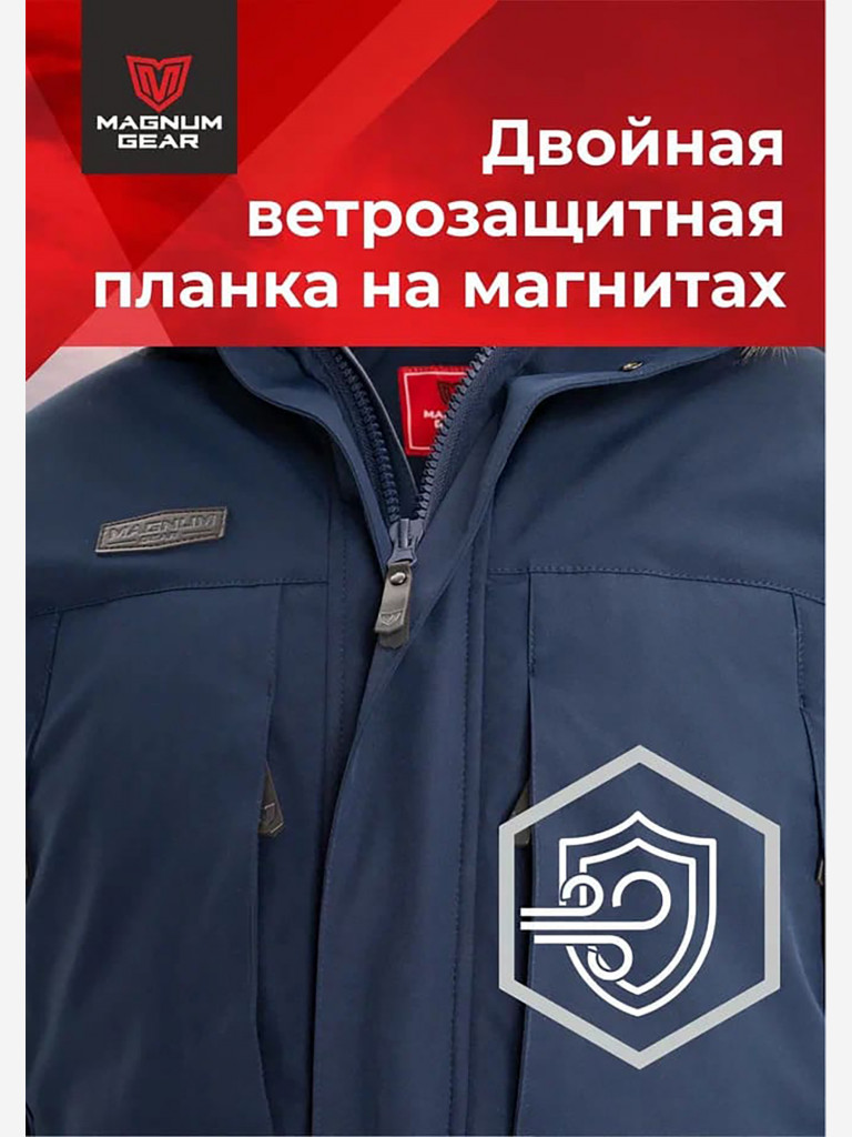 Парка для охоты мужская MAGNUM GEAR HUSKY PARKA -40°С синий