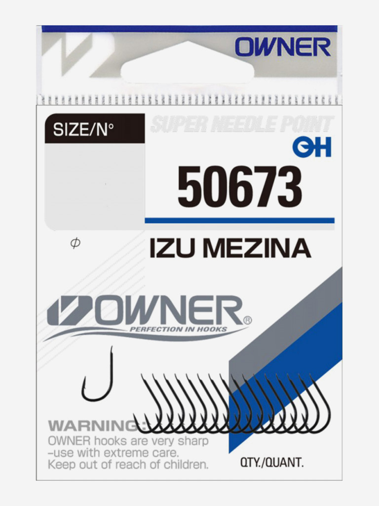 Крючок OWNER Izu Mezina black №4 15шт