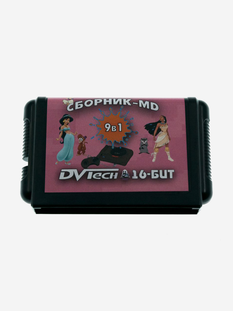 Картридж игровой DVTech 9 игр (на русском) 16bit