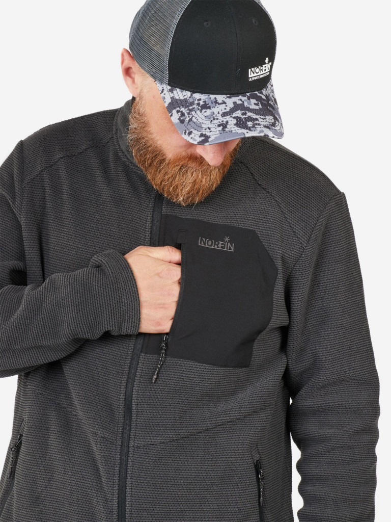 Толстовка флисовая Norfin ROCK для рыбалки и охоты