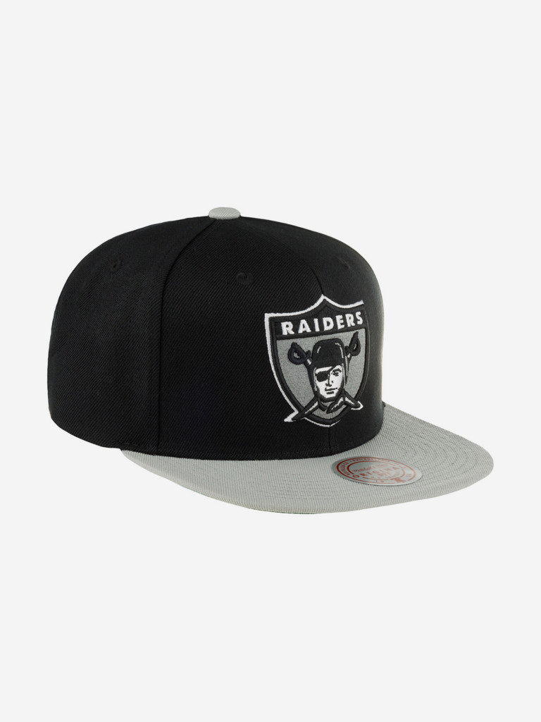 Бейсболка с прямым козырьком MITCHELL NESS HHSS4537-ORAYYPPPBKGY Oakland Raiders NFL (черный)