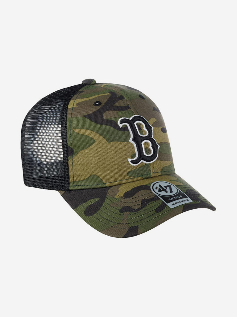 Бейсболка с сеточкой 47 BRAND B-CBRAN02GWP-CMB Boston Red Sox MLB (оливковый)