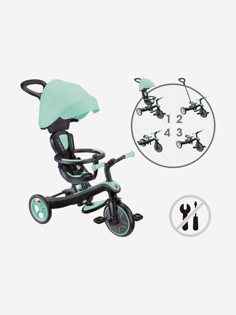 Трехколесный велосипед-беговел Globber TRIKE EXPLORER (4в1)