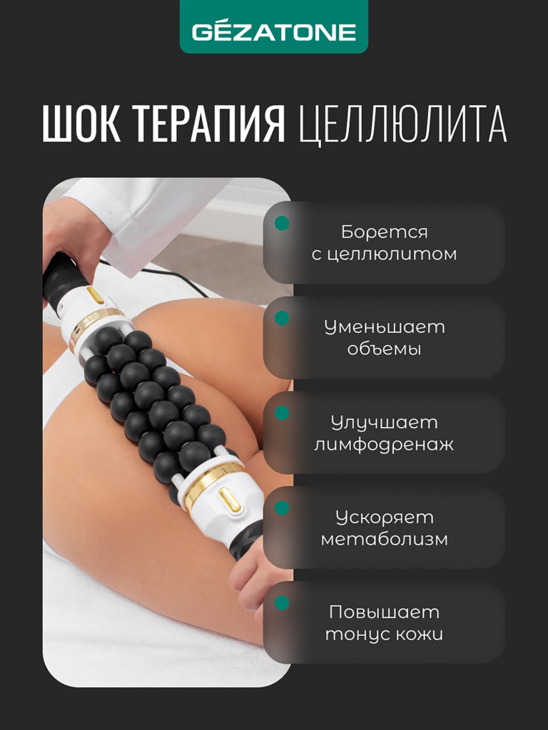 Антицеллюлитный массажер для тела для похудения Gezatone AMG150