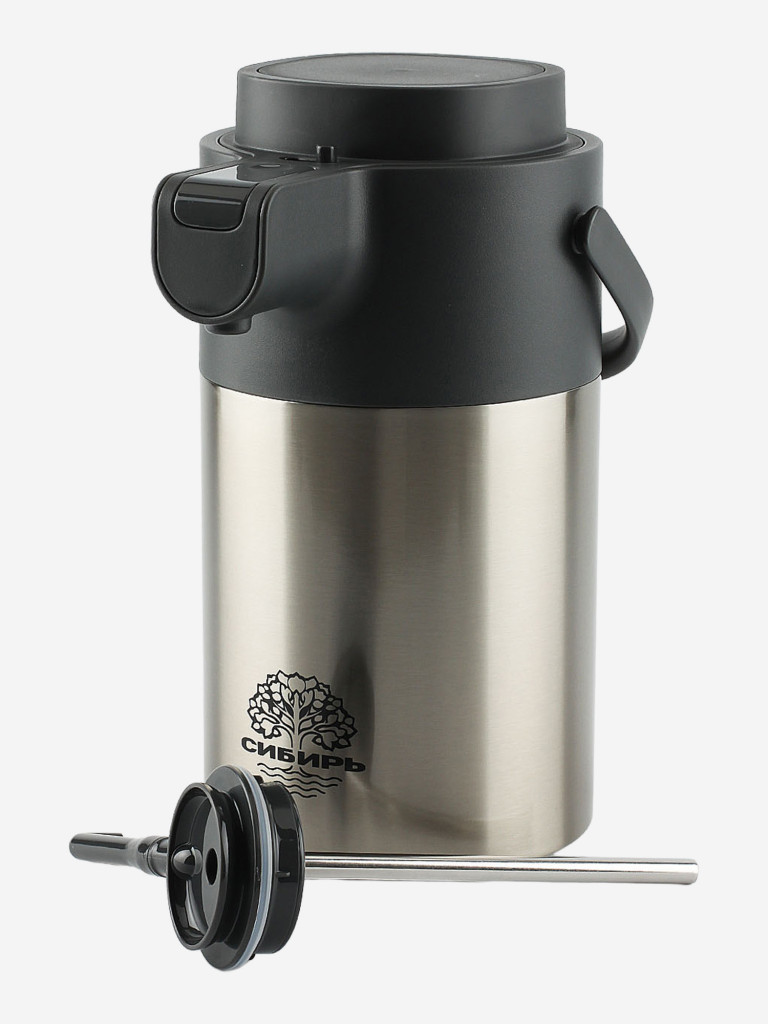 Термос 3.2л СИБИРЬ "Бурный поток" с пневмонасосом