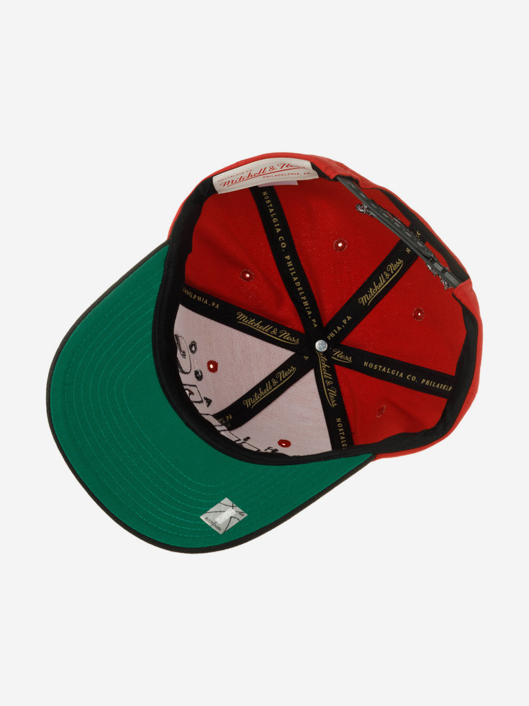 Бейсболка MITCHELL NESS HHSS6638-CBUYYPPPRED1 Chicago Bulls NBA (красный)