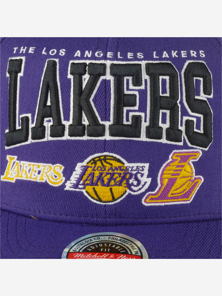 Бейсболка MITCHELL NESS HHSSINTL1264-LALPURP Los Angeles Lakers NBA (фиолетовый)