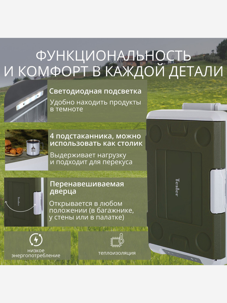 Компрессорный автохолодильник TESLER CCF-3501, 35л
