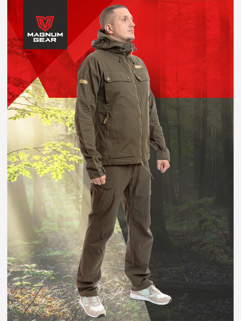 Костюм для рыбалки мужской MAGNUM GEAR TREK PRO хаки
