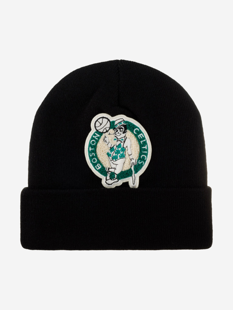 Шапка с отворотом MITCHELL NESS KTCFFH21HW008-BCEBLCK Boston Celtics NBA (черный)
