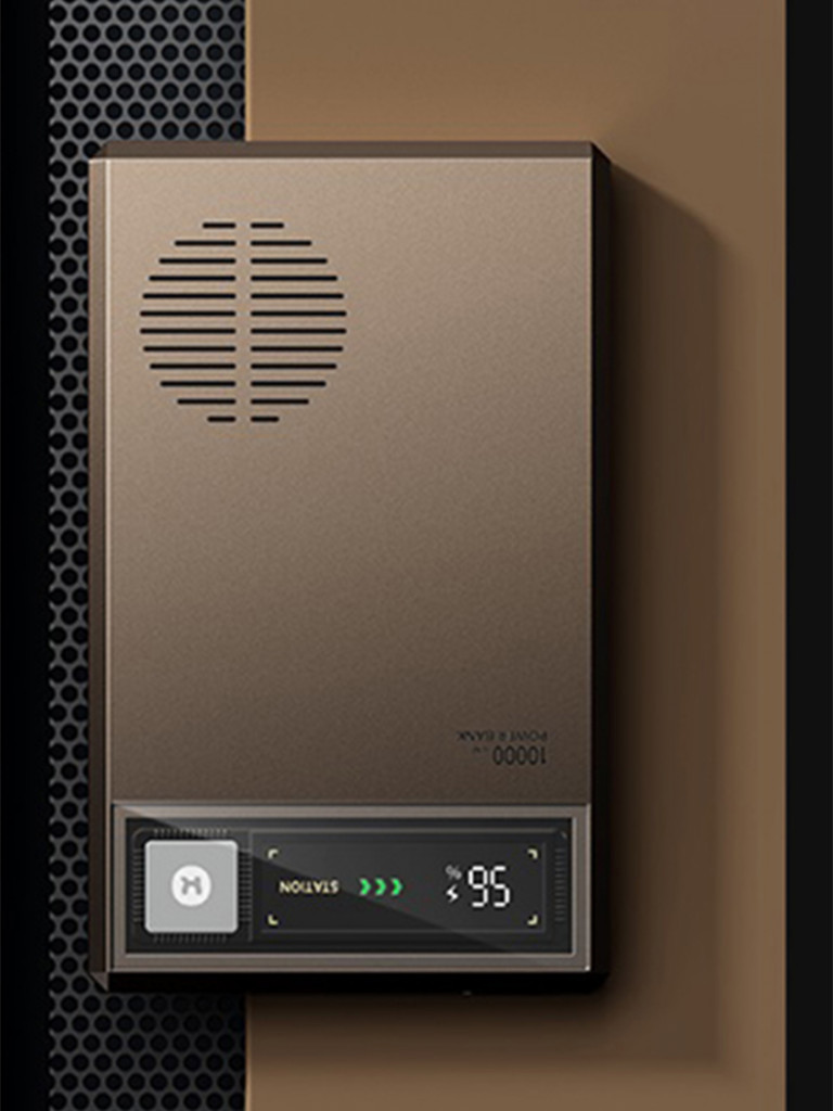 Внешний аккумулятор с авторским дизайном ROCK PD20W Retro Magnetic Wireless Power Bank 10000mAh золотой