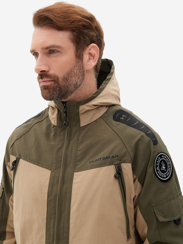 Костюм мужской Huntsman Горка-Люкс летний из ткани рипстоп для рыбалки и охоты