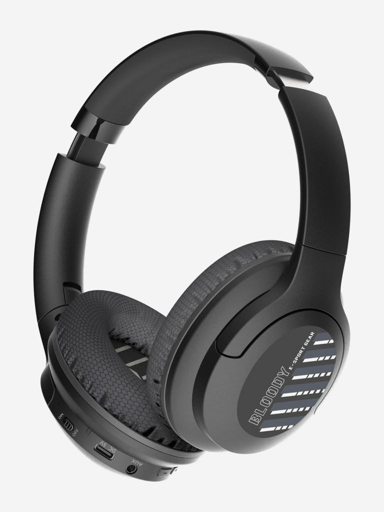 Наушники A4TECH Bloody MH360, 3.5 мм/Bluetooth, накладные, черный