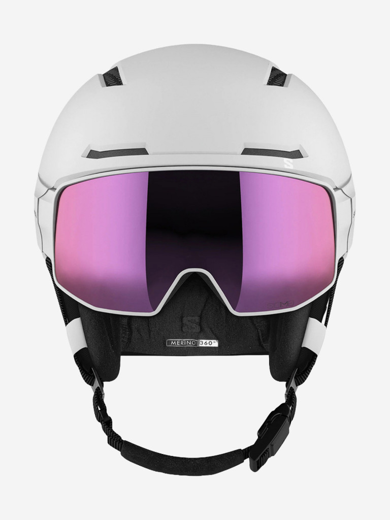 Горнолыжный шлем с визором Salomon Driver Prime Sigma Plus Белый Cat. 2+3 (с доп. визором)