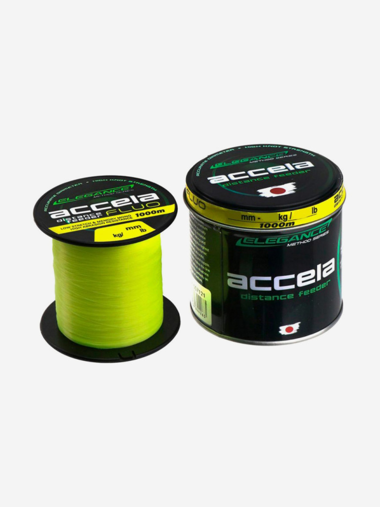 ELEGANCE METHOD Леска Accela Distance Feeder Fluo 1000м 0.30мм 11.35кг