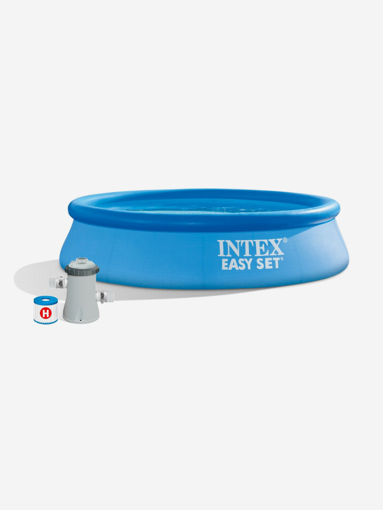 Бассейн надувной Intex Easy Set, 244х61 см, фильтр-насос 1250 л/ч, голубой