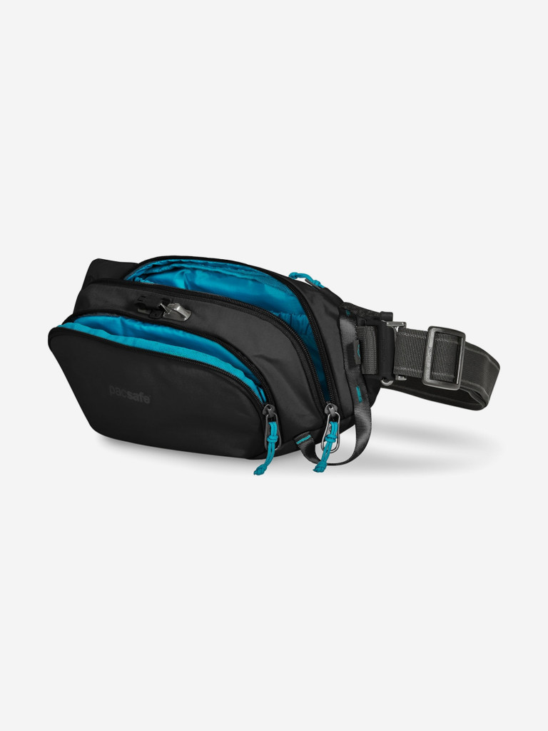 Поясная сумка антивор Pacsafe ECO waist pack, Black, 3.5 л.