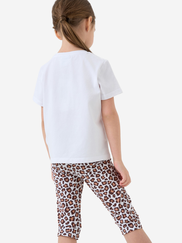 Комплект для девочек: футболка, легинсы укороченные PlayToday