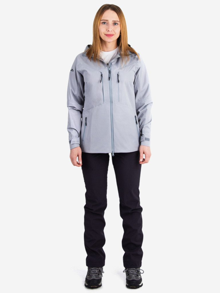Куртка женская мембранная для рыбалки PAYER, Мира, светлый графит