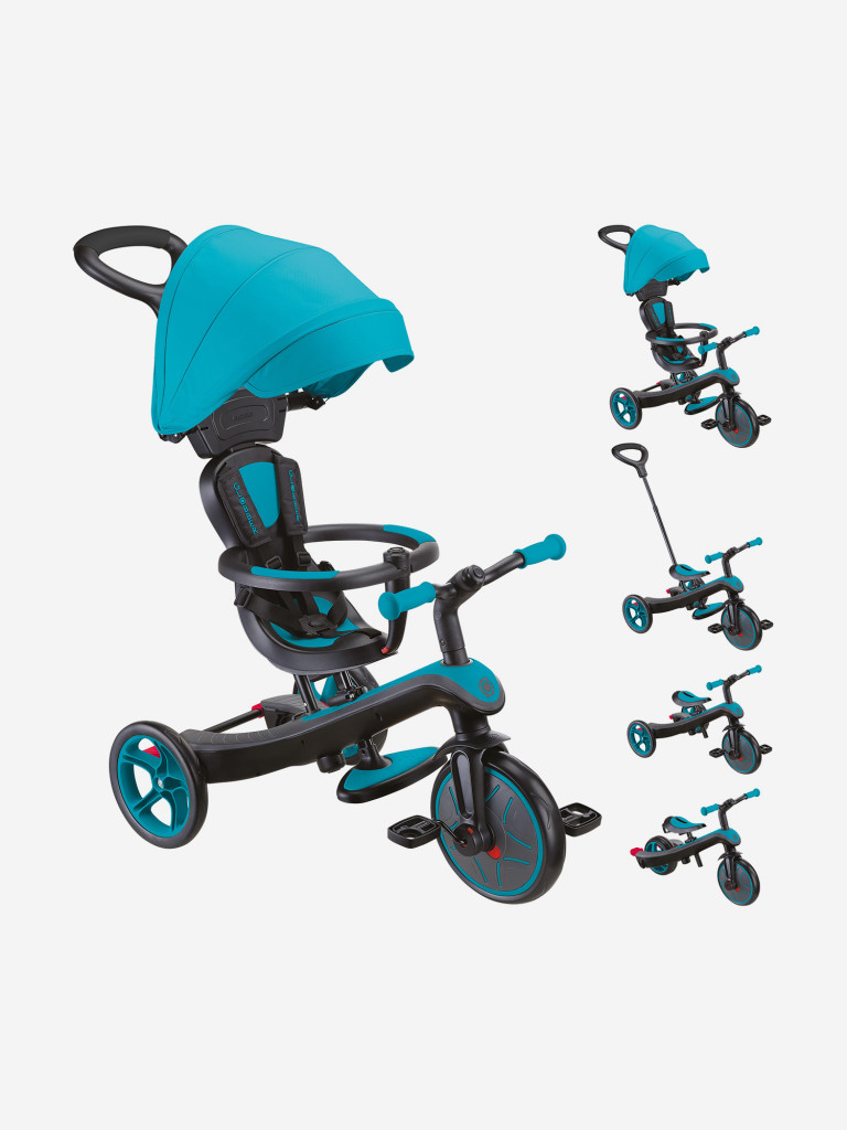 Трехколесный велосипед-беговел Globber TRIKE EXPLORER (4в1)