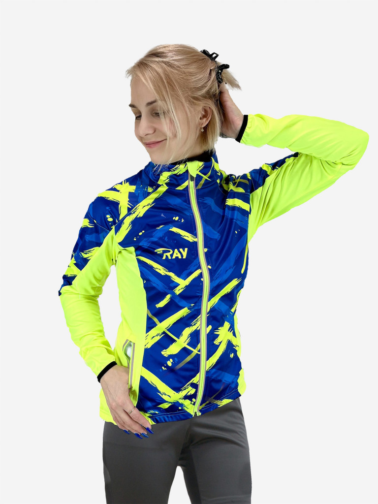 Куртка Женская Разминочная спортивная Софтшелл на флисе RAY