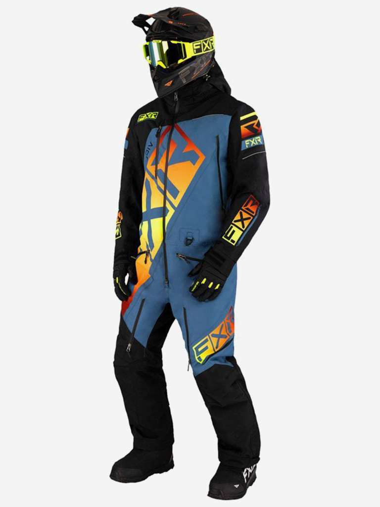 Комбинезон снегоходный FXR CX без утеплителя, мужской, Dark Blue Haze/Sunset, размер XL