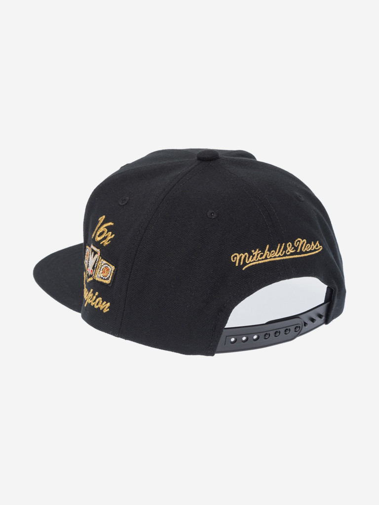 Бейсболка с прямым козырьком MITCHELL NESS HS13192-TTTBLCK John Cena Gold WWE (черный)