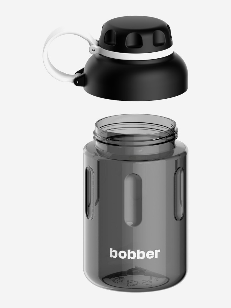 Бутылка тритановая Tritan Bottle для холодных напитков, с ситечком, 590 мл, черная
