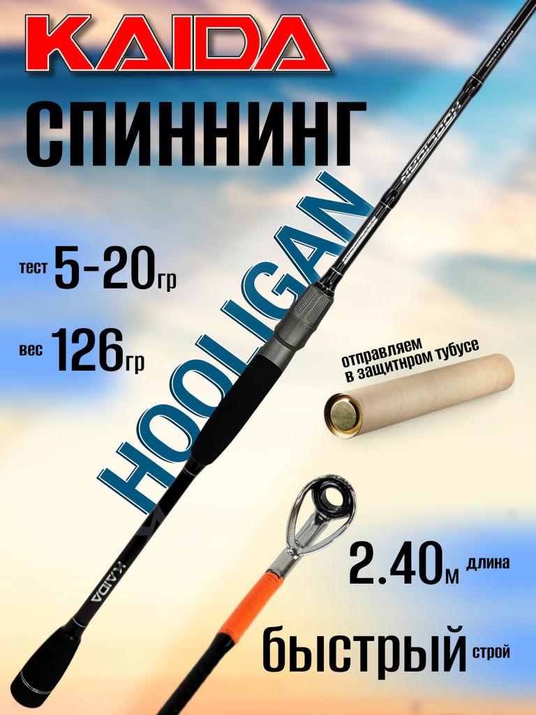 Спиннинг Kaida HOOLIGAN 2.40м 5-20гр