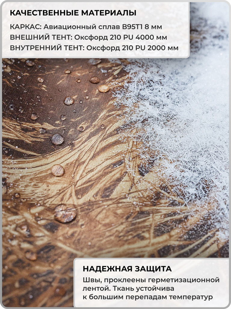 Палатка всесезонная МФП-3 Берег Камыш двухслойная