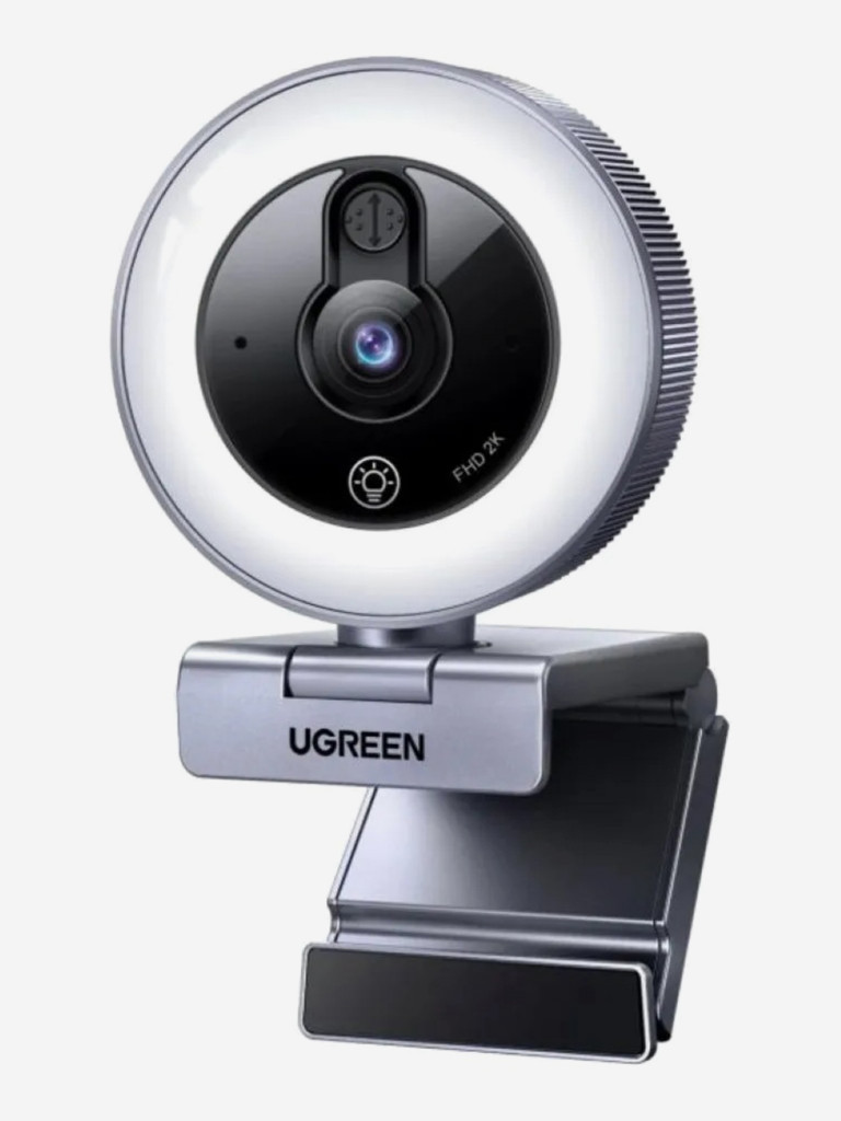 Веб-камера UGREEN CM910 (65857) 2K USB HD With Built-in Wire Webcam со встроенным кабелем длиной 1,5м