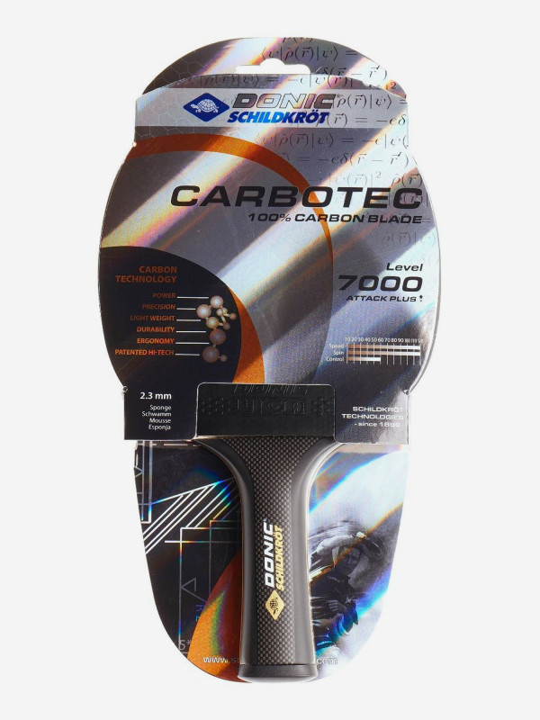 Ракетка DONIC Carbotec 7000 черный цвет — купить за 9990 руб. со скидкой 9 %, отзывы в интернет-магазине Спортмастер