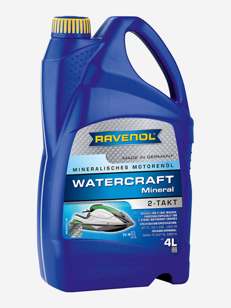 Моторное масло RAVENOL Watercraft Mineral 2T, 4 литра