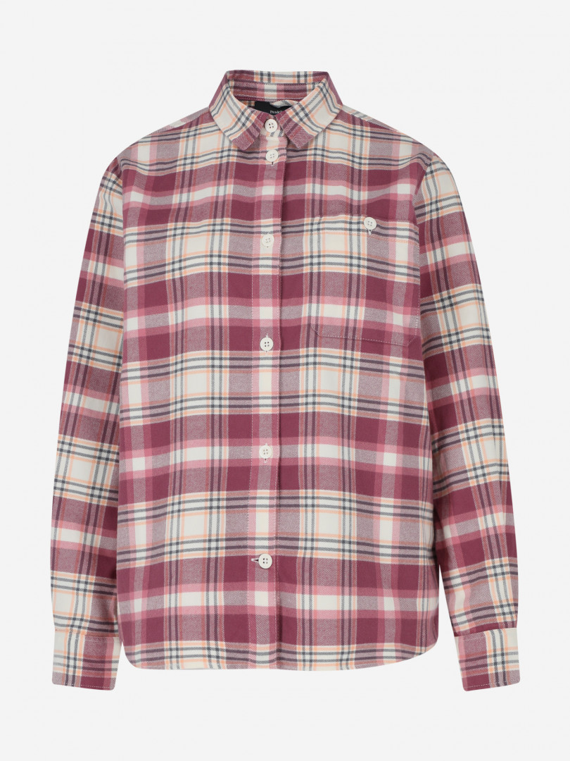 фото Рубашка женская peak performance cotton flannel shirt, розовый