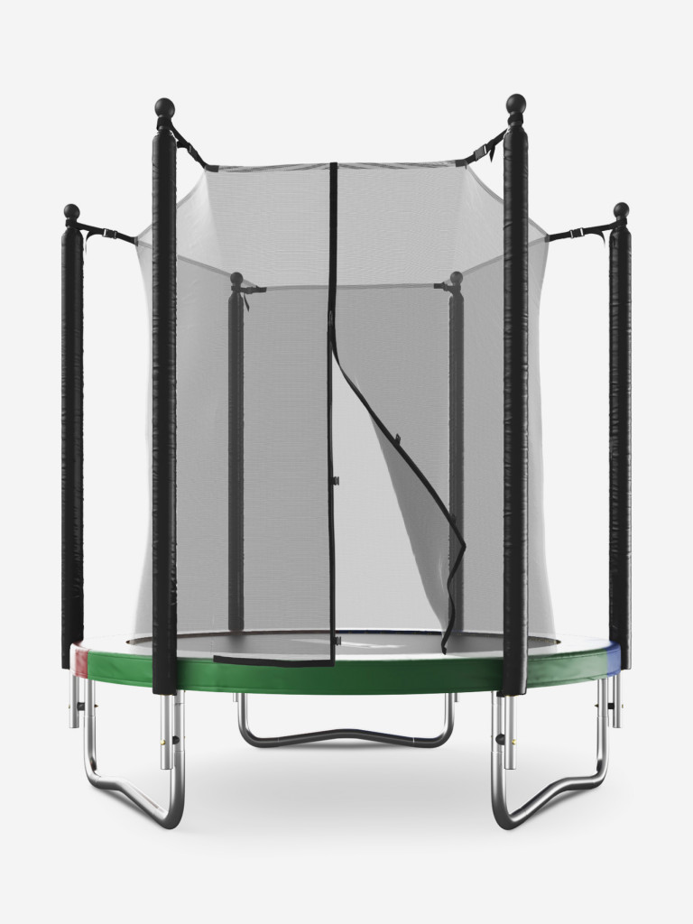 Батут каркасный UNIX Line Simple 6 ft Color с внутренней защитной сеткой, общий диаметр 183 см, до 100 кг