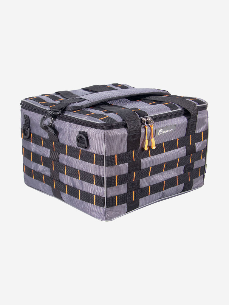 Сумка рыболовная Следопыт Base Lure Bag XXL, 38х38х25 см, цвет серый + 7 коробок Luno.