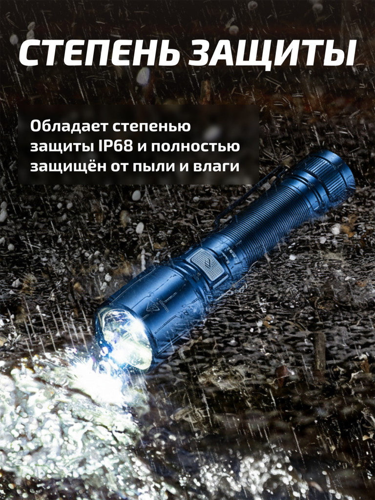 Фонарь Fenix C6 V3.0 синий 1500 люмен