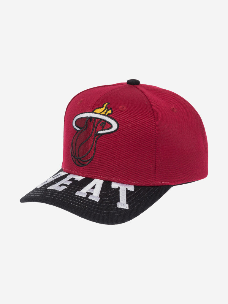 Бейсболка MITCHELL NESS HP10368-MHERED1 Miami Heat NBA (красный)