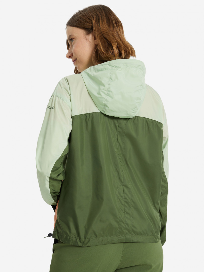 фото Ветровка женская columbia alpine chill windbreaker, зеленый