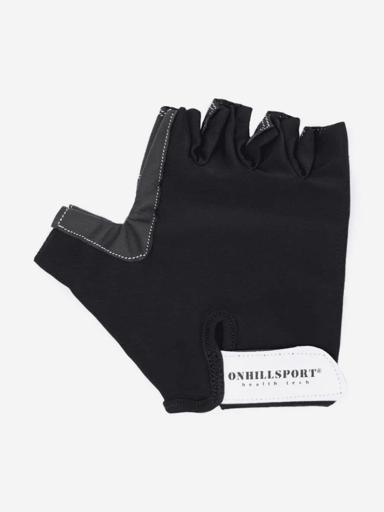 Перчатки для фитнеса unisex кожа черный Q12 - XL