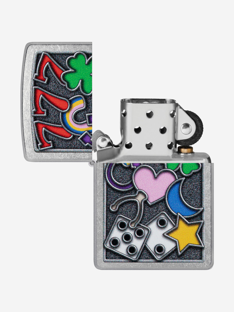 Зажигалка бензиновая ZIPPO 48682 All Luck